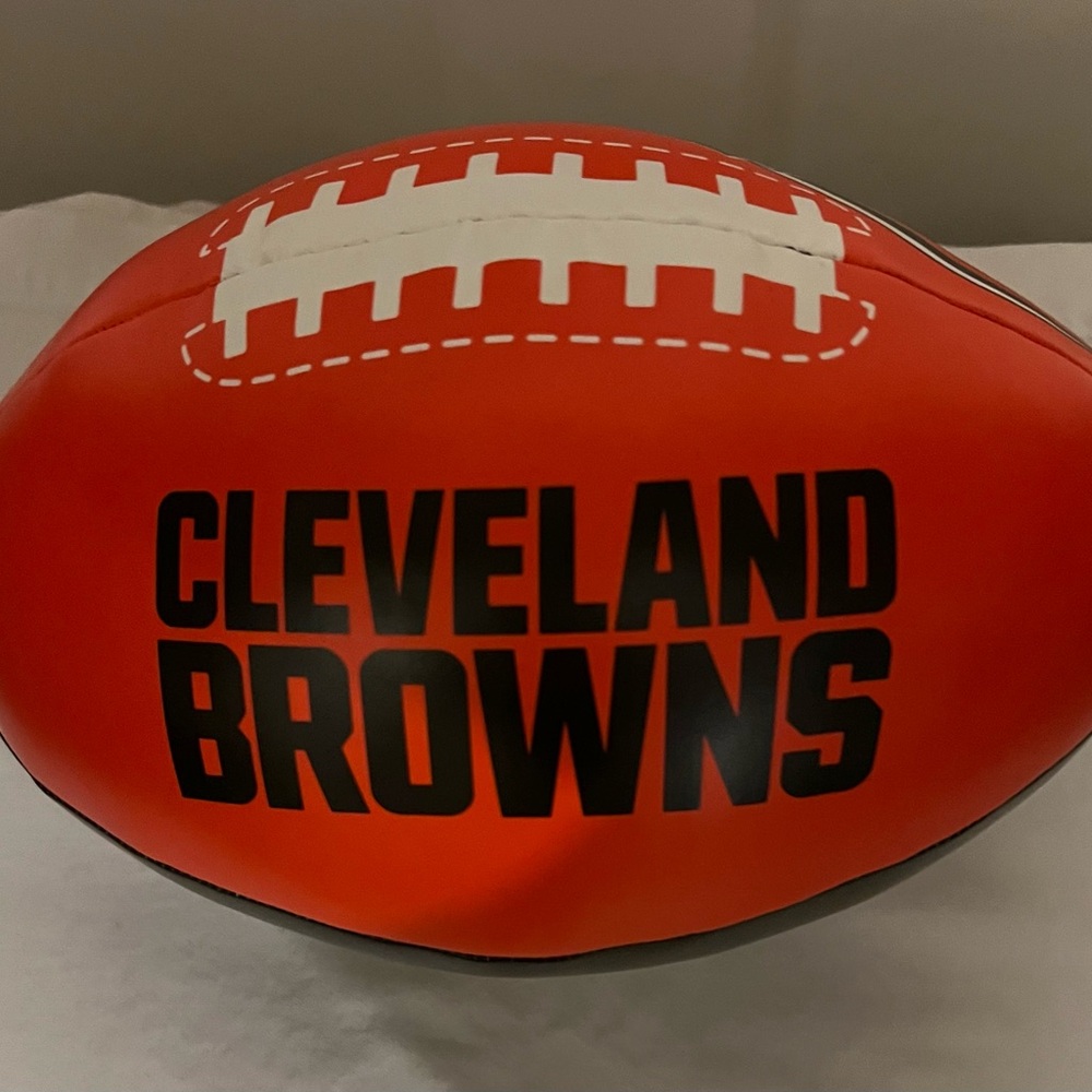 Cleveland Browns Football 29”l x 24”w soft BRAND NEW